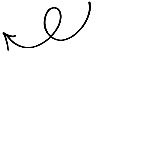 Hand-drawn arrow pointing toward the collection filters